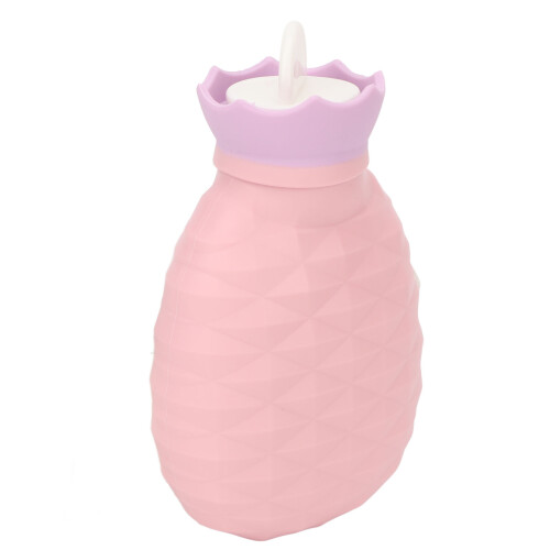 (Pink) Borraccia Acqua Calda Silicone 200ml Rosa 2