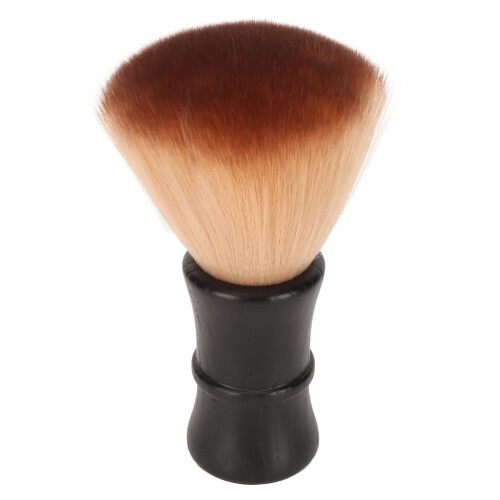 (Black) Herrenbartbürste Nylon Holzgriff braun Pflege 2