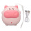 (Pink) USB Oplaadbare Mini Handwarmer Roze Draagbaar 1