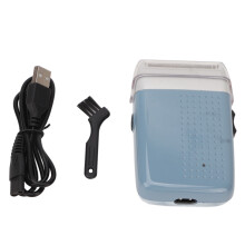 Rechargeable Beard Trimmer Blue USB Waterproof 600mAh