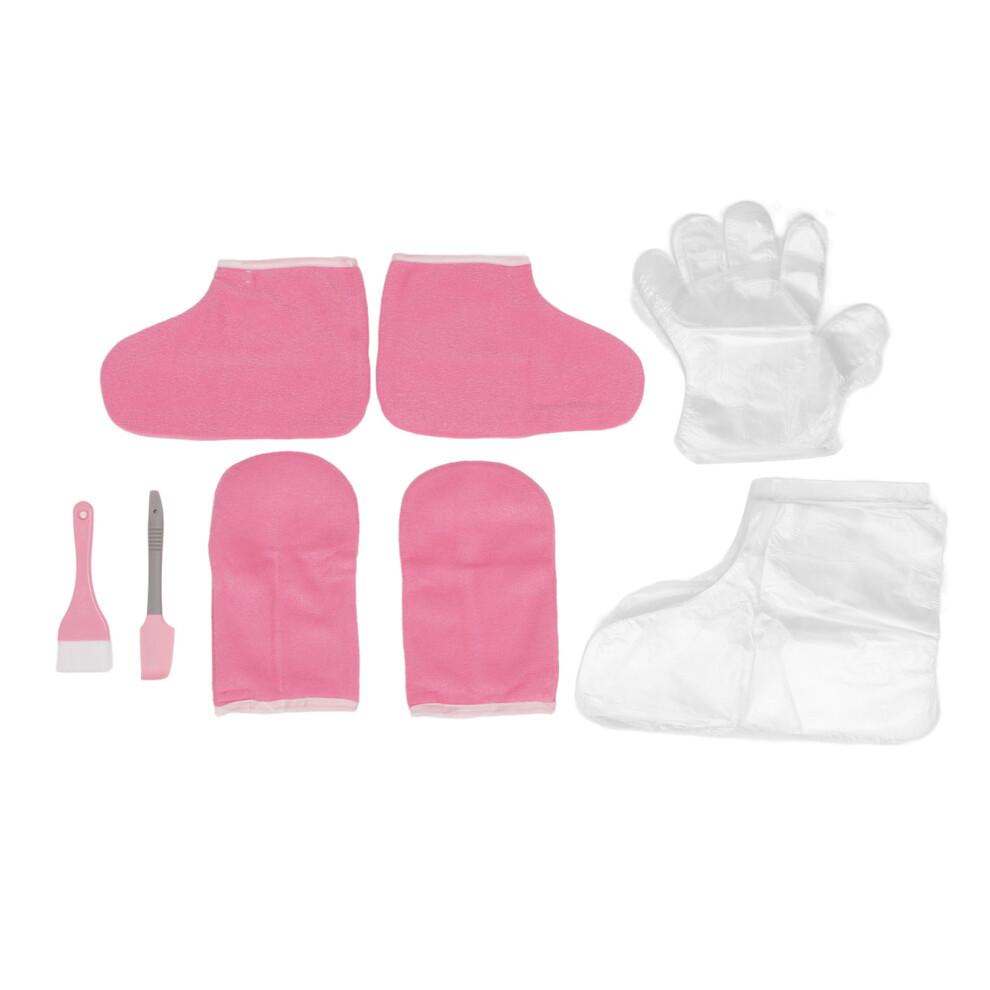 Pink Wax Hand Foot Liners Paraffin Flannel Warm Disposable
