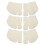 3 Pairs Front Toe Split Socks Soft Breathable Milk White 1