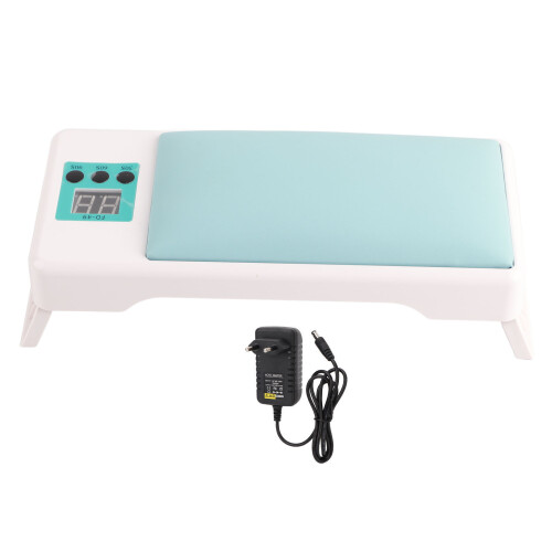 (Blue) Folding Portable UV LED Nail Lamp with Hand Pillow