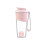 (pink) 24oz Large-Capacity Grey Protein Shaker Bottle with Creative Strap 1