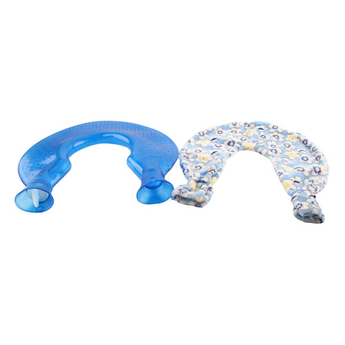 Borsa Acqua Calda a U 1400ml PVC Trasparente Blu