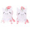 USB Electric Fingerless Cartoon Heated Gloves 2