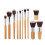 11-teiliges Make-up Pinsel Bambus Griff Nylon 3