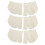 3 Pairs Front Toe Split Socks Soft Breathable Milk White 4