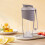(Gray) 24oz Large-Capacity Grey Protein Shaker Bottle with Creative Strap 3