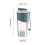 (Blue) 24oz Large-Capacity Grey Protein Shaker Bottle with Creative Strap 3