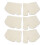 3 Pairs Front Toe Split Socks Soft Breathable Milk White 5
