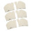 3 Pairs Front Toe Split Socks Soft Breathable Milk White 2