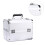 (Silver) Portable Large Multilayer Makeup Case - Black 2