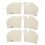 3 Pairs Front Toe Split Socks Soft Breathable Milk White 3