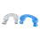 Borsa Acqua Calda a U 1400ml PVC Trasparente Blu 2