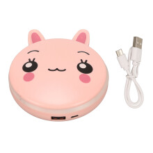 (Pink Bunny) 5-in-1 Handwärmer USB wiederaufladbar LED Powerbank