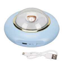 (Blue) USB-Wärmespender 2 Stufen 4000mAh LED-Nachtlicht Weiß