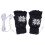 (Blue) USB-Heizhandschuhe Halbfinger Carbon Fiber Warm Blau 1