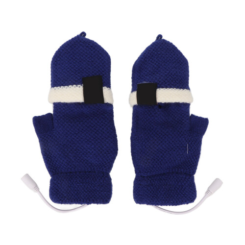 (Blue) USB-Heizhandschuhe waschbar Outdoor hellgrau 1