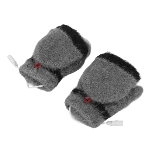 (Grey) USB-Heizhandschuhe beidseitig heizen fingerlos pink 1