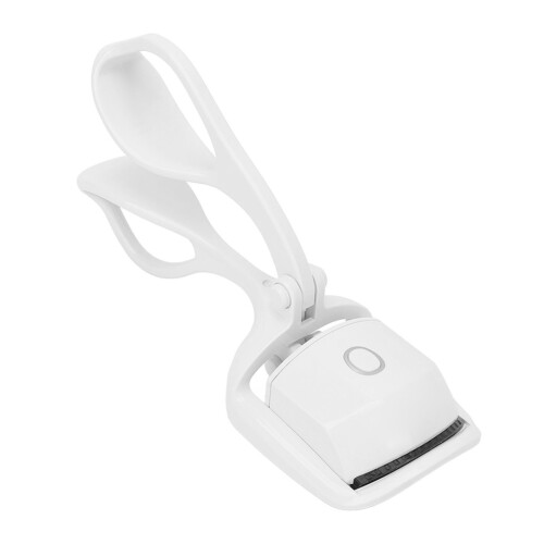 (White) Verwarmde Wimperkruller 2 Modi USB Oplaadbaar Elektrisch Wit 2