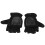 (Black) USB-Heizhandschuhe Doppelwärme Halbfinger Waschbar 5