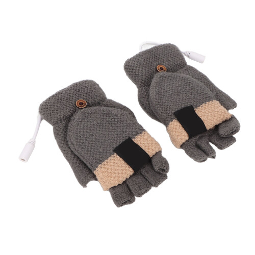 (Dark Gray) USB-Heizhandschuhe waschbar Outdoor hellgrau 1