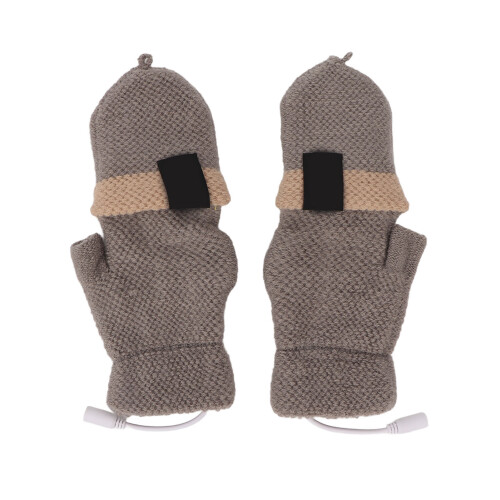 (Light Gray) USB-Heizhandschuhe waschbar Outdoor hellgrau 1