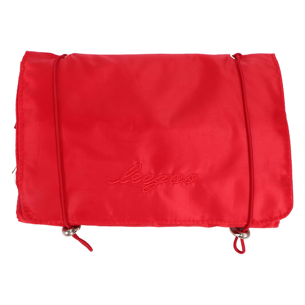 Red (Red) Detachable 4 In 1 Cosmetic Bag Portable Hanging Makeup Organizer