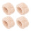 2x Wasbandjes flanel wit absorberend 1