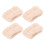 2x Wasbandjes flanel wit absorberend 5