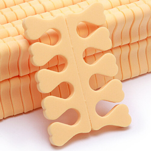 (Orange) 100pcs Sponge Toe Separator Soft Nail Art Divider Manicure Tool Orange 1