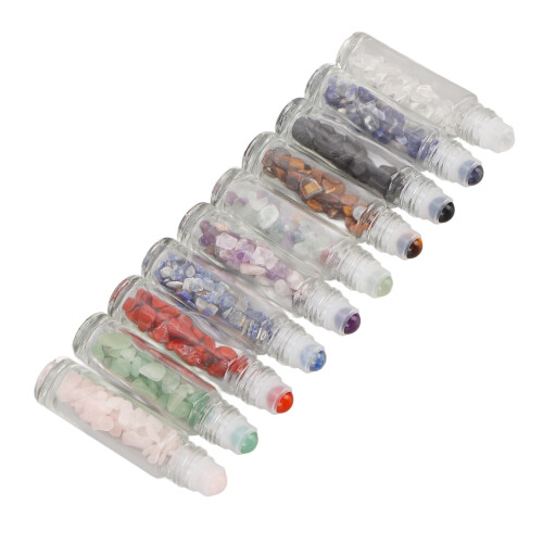 10St. Ätherische Öl Rollerflaschen mit Bambusdeckel, 10ml 2