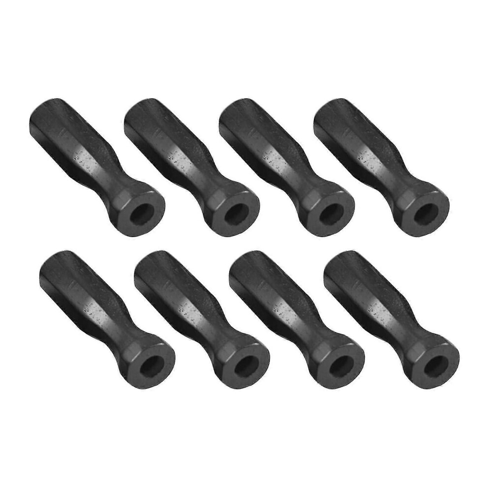 Kikidex (As Show, Wood Color) 8X Soccer Table Handles Part For Standard Foosball Tables Wooden Lightweight Black