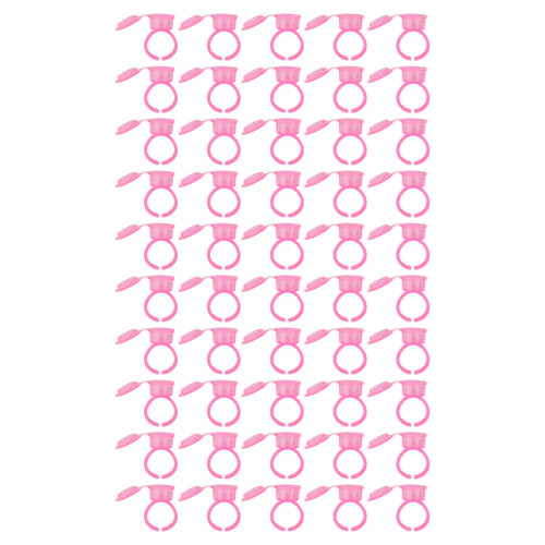 (Pink) 50 Cupette Microblading Nero Portainchiostro