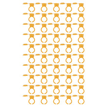 (Yellow) 50 Stks Microblading Pigment Cup Zwart