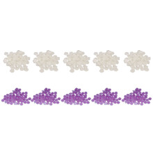 (Purple) 10x Resin 3D Flower Nail Art Blue