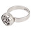 (Type 2) Aromatherapy Finger Ring Adjustable Stainless Steel Essential Oil Ring 1