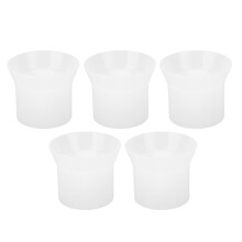 5x Witte Ronde Lotion Trechter voor Shampoo & Olie Overbrenging