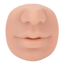 (Medium Beige) Silikon-Nasenmodell flexibel beige zum Piercen