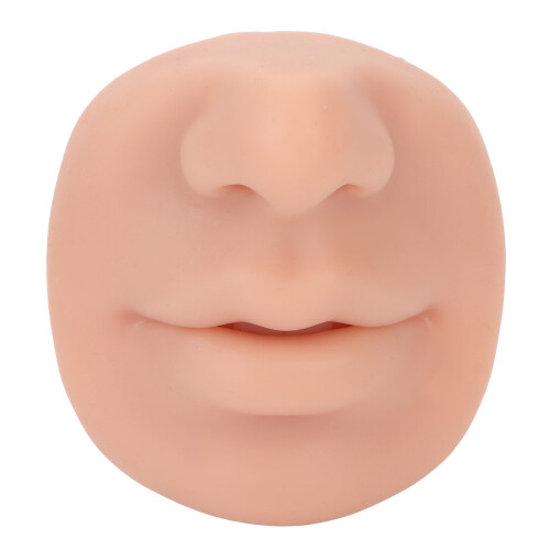 (Medium Beige) Silicone Piercing Model Flexible Imitation Nose Medium Beige