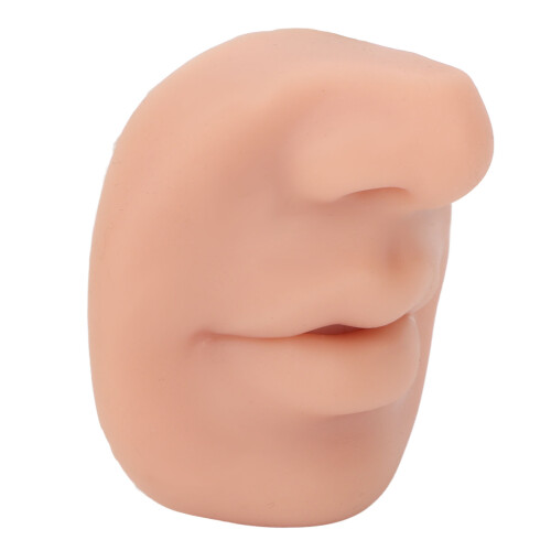 (Medium Beige) Silicone Piercing Model Flexible Imitation Nose Medium Beige 1