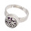 (Type 2) Aromatherapy Finger Ring Adjustable Stainless Steel Essential Oil Ring 5