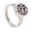 (Type 2) Aromatherapy Finger Ring Adjustable Stainless Steel Essential Oil Ring 4