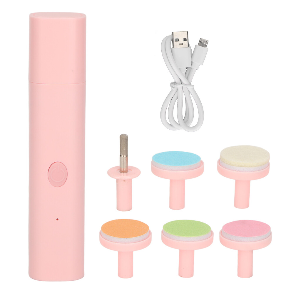 () Baby Nail Trimmer Electric Soft Polishing Head Pink/Blue