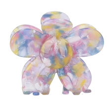 (Colorful Blue) Blumen-Haarclips Acetat Kunststoff lila