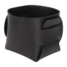 (Black) Nagelbürstenhalter PU Schwarz Organizer