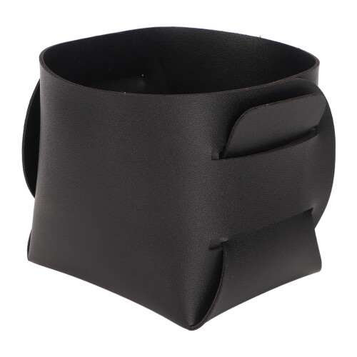 (Black) Nagelbürstenhalter PU Schwarz Organizer