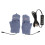 Heizbare Daumenhandschuhe Doppelseitig Halbfingerlos Winter Orchidee 1