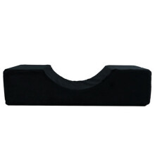 (Black) Veredelte Wimpernkissen U-förmig, Atmungsaktiv, Schwamm, Schwarz